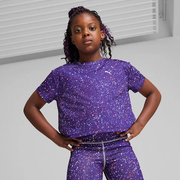 ¡PUMA Train Favorito! Camiseta Corta para Niños Grandes: ¡Entrena con Estilo y Aventura!