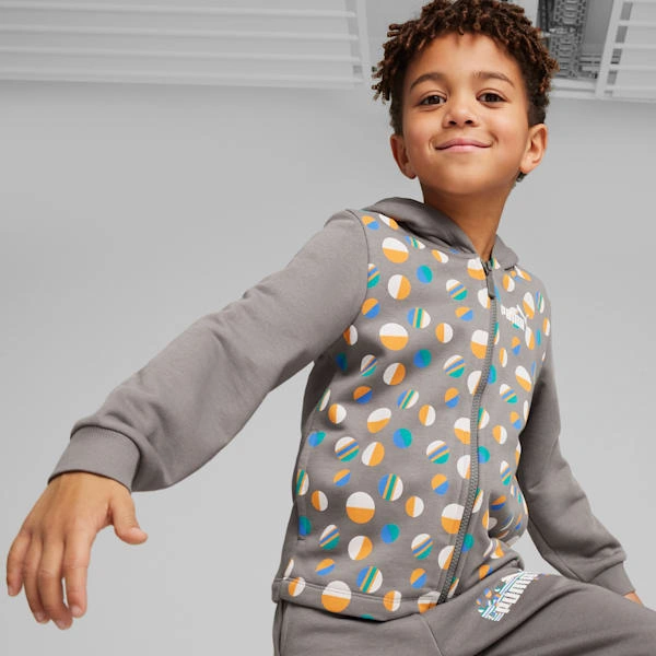¡ESS+ SUMMER CAMP! Sudadera con capucha PUMA para peques: diversión, estilo y aventura veraniega, ¡ya!